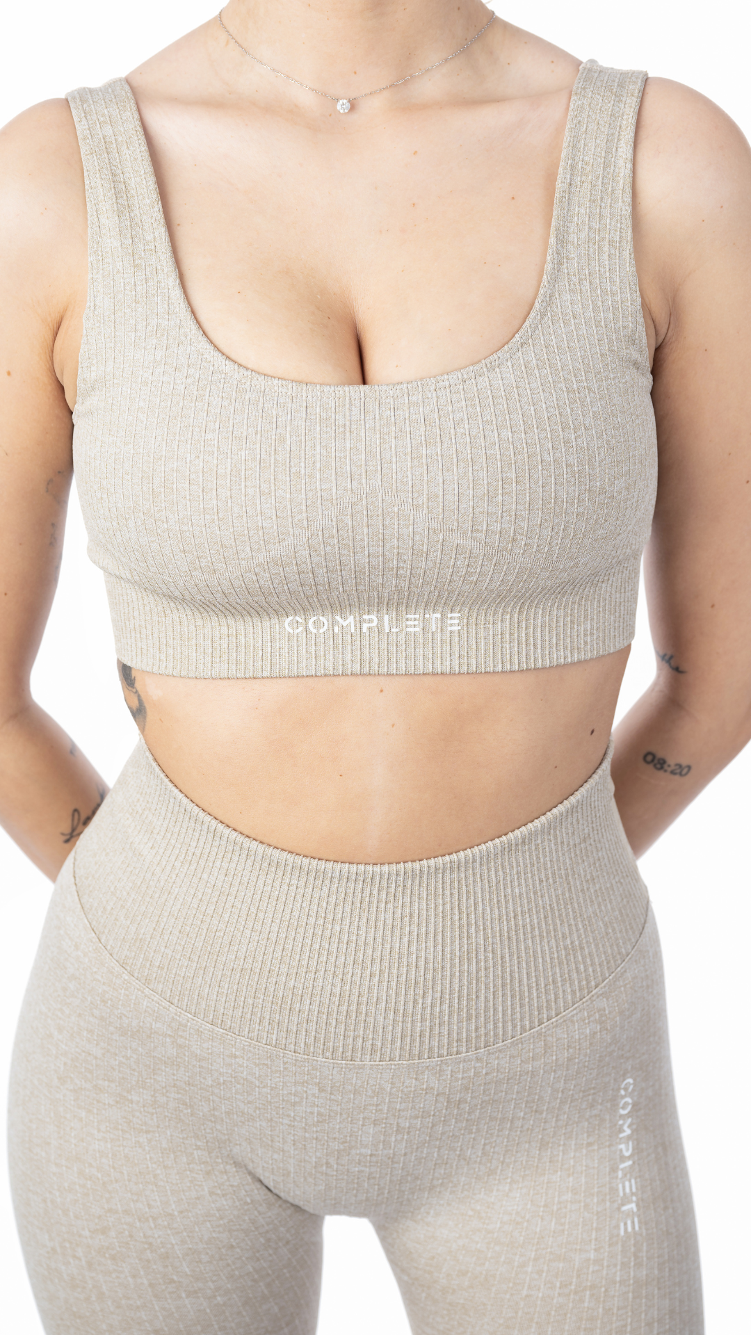 RIBBAD SPORT BH - Beige